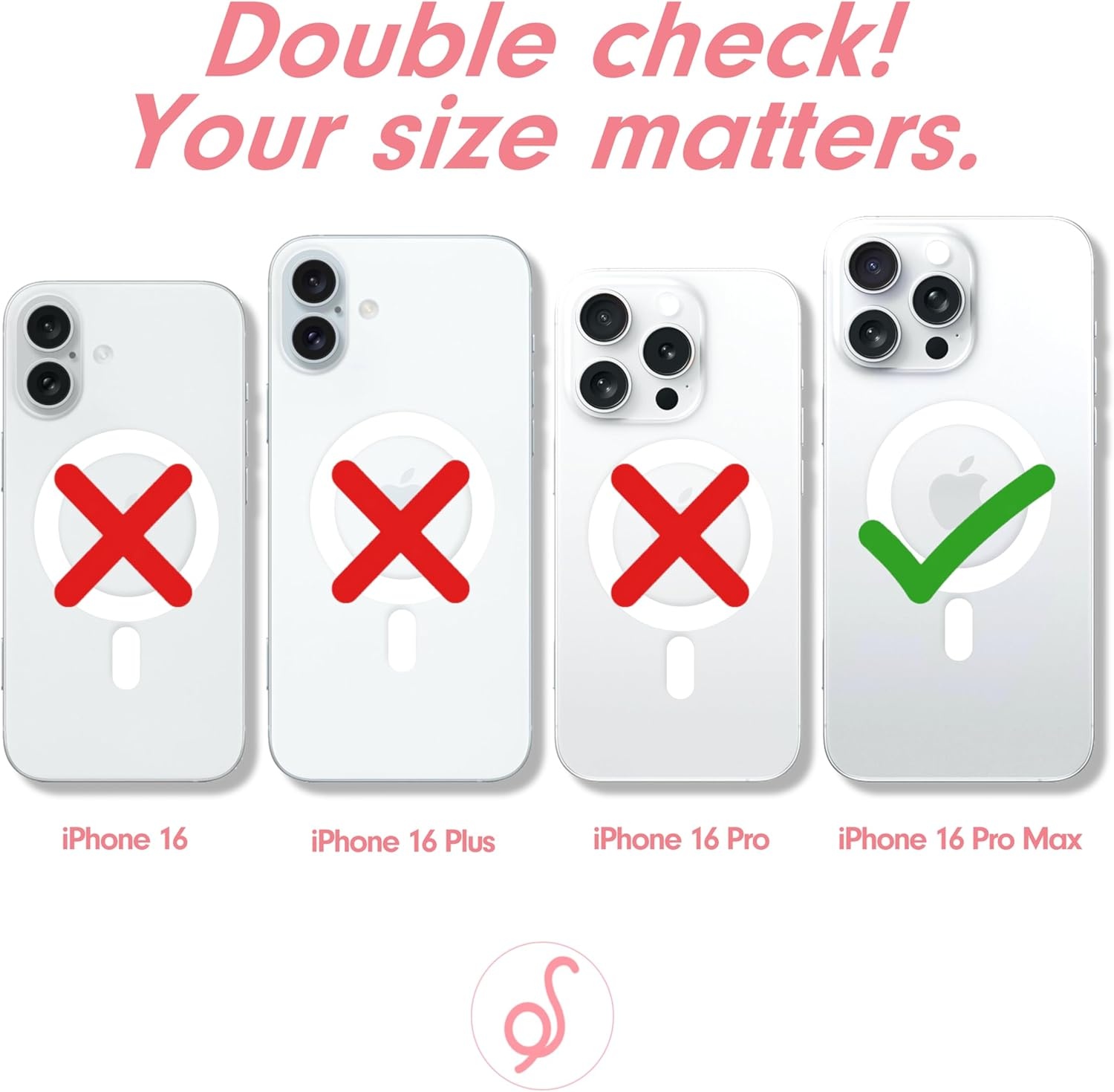 image:imageSonix Case for iPhone 16 Pro Max  Compatible with MagSafe  10ft Drop Tested  Gloss Pink RoseCottagecore