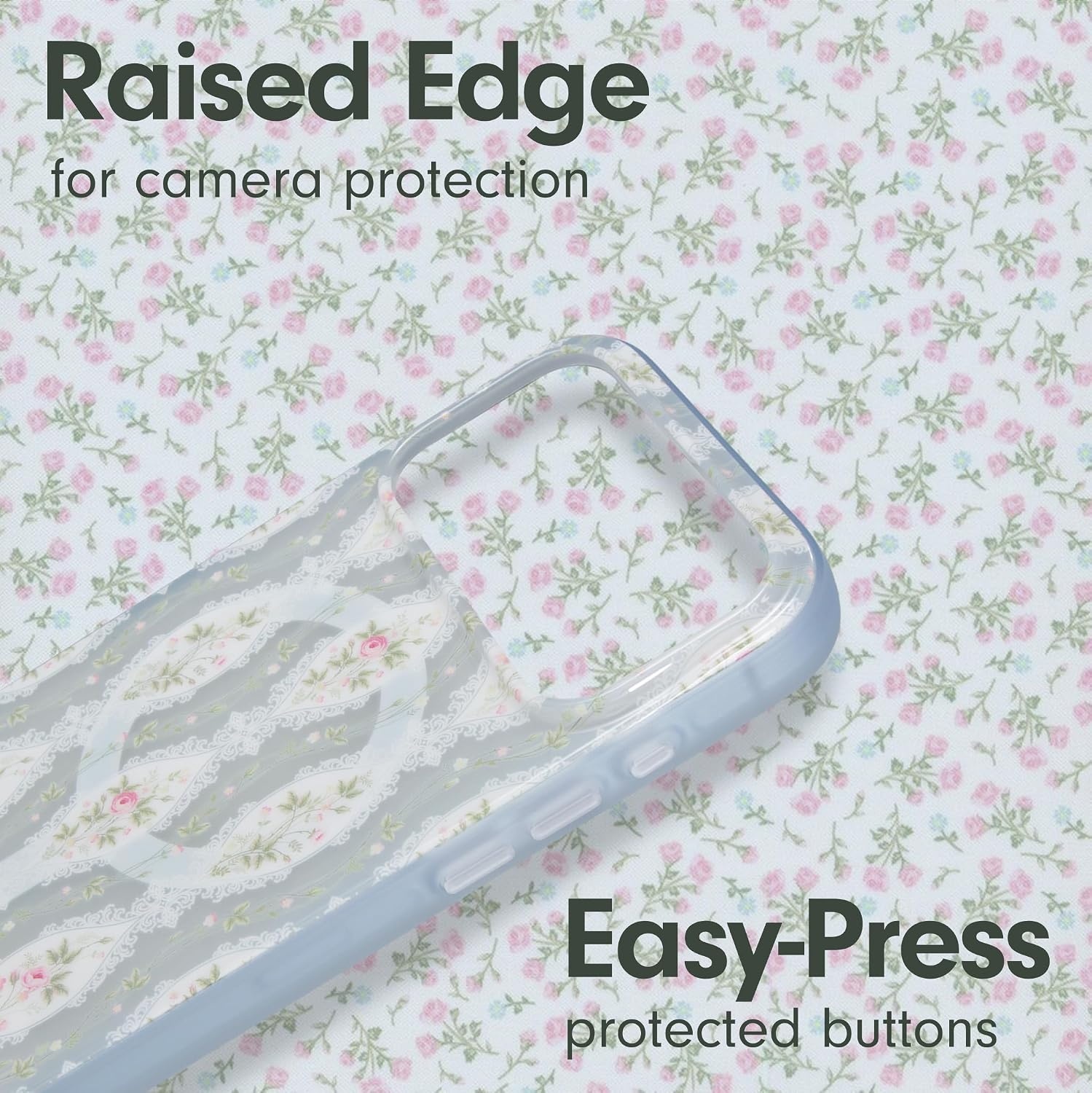 image:imageSonix Case for iPhone 17 Pro Max  Compatible with MagSafe  10ft Drop Tested  Hello Kitty GridCottage Core Blue