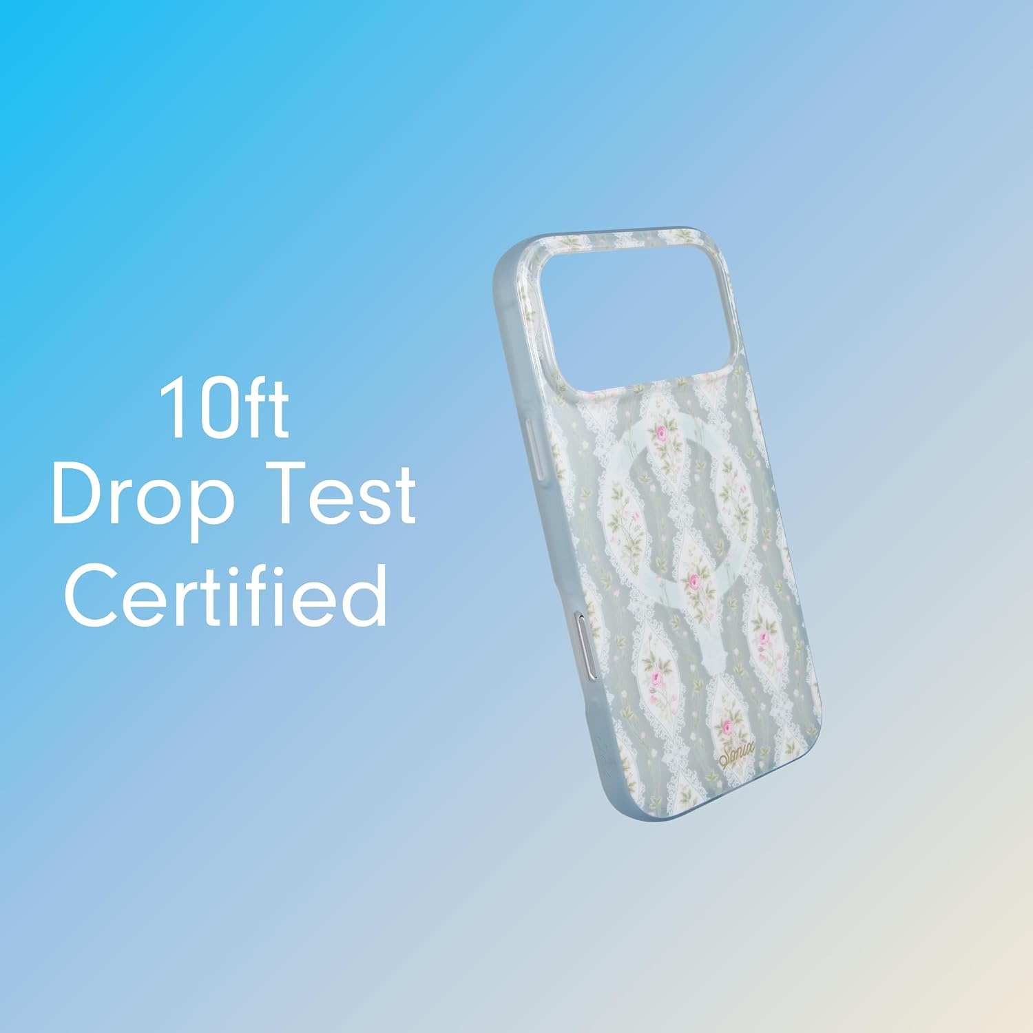 image:imageSonix Case for iPhone 17 Pro Max  Compatible with MagSafe  10ft Drop Tested  Hello Kitty GridCottage Core Blue