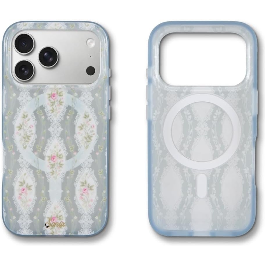image:imageSonix Case for iPhone 17 Pro Max  Compatible with MagSafe  10ft Drop Tested  Hello Kitty GridCottage Core Blue