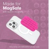 image:imageSonix  Magnetic Silicone Suction Cup Phone Mount for iPhone  Compatible with MagSafe  Bright Fluorescent Pink  Hot PinkHot Pink