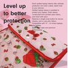 image:imageSonix  Quilted Laptop Sleeve  1314 Inch Quilted Soft Comfy Laptop Carrying Case Computer Sleeve  Wild Strawberries 13  14My Melody x Strawberry Shortcake