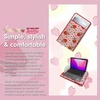 image:imageSonix  Quilted Laptop Sleeve  1314 Inch Quilted Soft Comfy Laptop Carrying Case Computer Sleeve  Wild Strawberries 13  14My Melody x Strawberry Shortcake