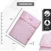 image:imageSonix  Quilted Laptop Sleeve  1314 Inch Quilted Soft Comfy Laptop Carrying Case Computer Sleeve  Wild Strawberries 13  14Seersucker Pink