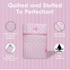 image:imageSonix  Quilted Laptop Sleeve  1314 Inch Quilted Soft Comfy Laptop Carrying Case Computer Sleeve  Wild Strawberries 13  14Seersucker Pink