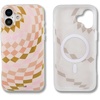 image:imageSonix Case for iPhone 16 Pro  Compatible with MagSafe  10ft Drop Tested  Jelly PinkCheckered Neutrals