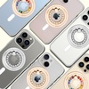 image:imageSonix Magnetic Phone Grip and Phone Ring Holder  Compatible with MagSafe  Rotatable Kickstand and Phone Holder for iPhone 16 15 14 13 12 Series  GoldClear RhinestoneSilver  Clear Rhinestone