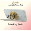 image:imageSonix Magnetic Phone Grip and Phone Ring Holder  Compatible with MagSafe  Rotatable Kickstand and Phone Holder for iPhone 16 15 14 13 12 Series  GoldClear RhinestoneGold Star  Black Rhinestone