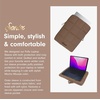 image:imageSonix Puffy Laptop Sleeve Case amp Tablet Sleeve  Compatible with 1314 Inch Laptops and iPad Pro  Quilted Pillow Puffer Computer Bag Cover  13  14 Inch  MochaMocha