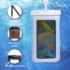image:imageSonix Waterproof Phone Pouch  Floating Phone Case Dry Bag wCrossbody Lanyard  Beach Cruise Travel Essentials  Compatible wAll Devices Touchscreen Friendly  MochaJelly Blue