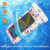 image:imageSonix Waterproof Phone Pouch  Floating Phone Case Dry Bag wCrossbody Lanyard  Beach Cruise Travel Essentials  Compatible wAll Devices Touchscreen Friendly  MochaHello Kitty Grid