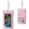 image:imageSonix Waterproof Phone Pouch  Floating Phone Case Dry Bag wCrossbody Lanyard  Beach Cruise Travel Essentials  Compatible wAll Devices Touchscreen Friendly  MochaHello Kitty and Friends Latte Bears