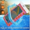 image:imageSonix Waterproof Phone Pouch  Floating Phone Case Dry Bag wCrossbody Lanyard  Beach Cruise Travel Essentials  Compatible wAll Devices Touchscreen Friendly  MochaCheckmate PinkOrange