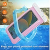 image:imageSonix Waterproof Phone Pouch  Floating Phone Case Dry Bag wCrossbody Lanyard  Beach Cruise Travel Essentials  Compatible wAll Devices Touchscreen Friendly  MochaJelly Pink