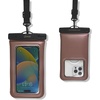 image:imageSonix Waterproof Phone Pouch  Floating Phone Case Dry Bag wCrossbody Lanyard  Beach Cruise Travel Essentials  Compatible wAll Devices Touchscreen Friendly  MochaMocha