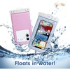 image:imageSonix Waterproof Phone Pouch  Floating Phone Case Dry Bag wCrossbody Lanyard  Beach Cruise Travel Essentials  Compatible wAll Devices Touchscreen Friendly  MochaPatchwork Cottage