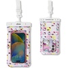image:imageSonix Waterproof Phone Pouch  Floating Phone Case Dry Bag wCrossbody Lanyard  Beach Cruise Travel Essentials  Compatible wAll Devices Touchscreen Friendly  MochaHello Kitty Grid