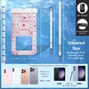 image:imageSonix Waterproof Phone Pouch  Floating Phone Case Dry Bag wCrossbody Lanyard  Beach Cruise Travel Essentials  Compatible wAll Devices Touchscreen Friendly  MochaPatchwork Cottage