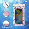 image:imageSonix Waterproof Phone Pouch  Floating Phone Case Dry Bag wCrossbody Lanyard  Beach Cruise Travel Essentials  Compatible wAll Devices Touchscreen Friendly  MochaHello Kitty Grid