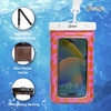 image:imageSonix Waterproof Phone Pouch  Floating Phone Case Dry Bag wCrossbody Lanyard  Beach Cruise Travel Essentials  Compatible wAll Devices Touchscreen Friendly  MochaCheckmate PinkOrange