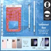 image:imageSonix Waterproof Phone Pouch  Floating Phone Case Dry Bag wCrossbody Lanyard  Beach Cruise Travel Essentials  Compatible wAll Devices Touchscreen Friendly  MochaCheckmate PinkOrange