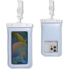 image:imageSonix Waterproof Phone Pouch  Floating Phone Case Dry Bag wCrossbody Lanyard  Beach Cruise Travel Essentials  Compatible wAll Devices Touchscreen Friendly  MochaJelly Blue