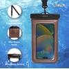 image:imageSonix Waterproof Phone Pouch  Floating Phone Case Dry Bag wCrossbody Lanyard  Beach Cruise Travel Essentials  Compatible wAll Devices Touchscreen Friendly  MochaMocha