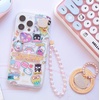 image:imageSonix x Barbie Adhesive Phone Wristlet Beaded PinkWhiteHello Kitty
