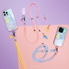 image:imageSonix x Sanrio  Crossbody Phone Strap with Charms  Adjustable Universal Cell Phone Rope Strap Lanyard  Beige Cord  Hello Kitty TennisCheer Bear