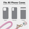 image:imageSonix x Sanrio  Crossbody Phone Strap with Charms  Adjustable Universal Cell Phone Rope Strap Lanyard  Beige Cord  Hello Kitty TennisHello Kitty Pink Bows