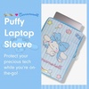 image:imageSonix x Sanrio  Puffy Laptop Sleeve  1516 Inch Quilted Pillow Puffer Laptop Carrying Case Computer Sleeve  Classic PochaccoCinnamoroll Lovely Ribbons