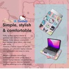 image:imageSonix x Sanrio  Puffy Laptop Sleeve  1516 Inch Quilted Pillow Puffer Laptop Carrying Case Computer Sleeve  Classic PochaccoHello Kitty Grid