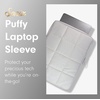image:imageSonix x Sanrio  Puffy Laptop Sleeve  1516 Inch Quilted Pillow Puffer Laptop Carrying Case Computer Sleeve  Classic PochaccoIvory
