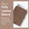 image:imageSonix x Sanrio  Puffy Laptop Sleeve  1516 Inch Quilted Pillow Puffer Laptop Carrying Case Computer Sleeve  Classic PochaccoMocha