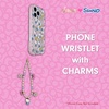 image:imageSonix x Sanrio Beaded Phone Charm  Beaded Wristlet Universal Phone Strap and Detachable Cell Phone Lanyard with Silicone Charms  Hello KittyHello Kitty Pink Bows