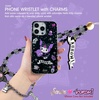 image:imageSonix x Sanrio Beaded Phone Charm  Beaded Wristlet Universal Phone Strap and Detachable Cell Phone Lanyard with Silicone Charms  Hello KittyKuromi