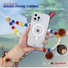 image:imageSonix x Sanrio Beaded Phone Charm  Beaded Wristlet Universal Phone Strap and Detachable Cell Phone Lanyard with Silicone Charms  Hello KittyMonchhichi