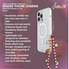 image:imageSonix x Sanrio Beaded Phone Charm  Beaded Wristlet Universal Phone Strap and Detachable Cell Phone Lanyard with Silicone Charms  Hello KittyStrawberry Shortcake