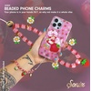 image:imageSonix x Sanrio Beaded Phone Charm  Beaded Wristlet Universal Phone Strap and Detachable Cell Phone Lanyard with Silicone Charms  Hello KittyStrawberry Shortcake