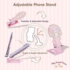 image:imageSonix x Sanrio Character Phone Stand  Adjustable Cell Phone Holder Desk Stand Dock  CinnamorollMy Sweet Piano