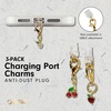image:imageSonix x Sanrio Dust Plugs  USB C  Lightning Compatible  Sanrio Silicone Character Charging Port Charms 3 Pack  Hello Kitty Cinnamoroll KuromiCrystal Fruits