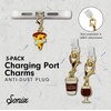 image:imageSonix x Sanrio Dust Plugs  USB C  Lightning Compatible  Sanrio Silicone Character Charging Port Charms 3 Pack  Hello Kitty Cinnamoroll KuromiFriday Essentials
