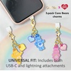 image:imageSonix x Sanrio Dust Plugs  USB C  Lightning Compatible  Sanrio Silicone Character Charging Port Charms 3 Pack  Hello Kitty Cinnamoroll KuromiFunshine  Cheer  and Grumpy Bear