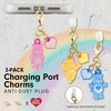 image:imageSonix x Sanrio Dust Plugs  USB C  Lightning Compatible  Sanrio Silicone Character Charging Port Charms 3 Pack  Hello Kitty Cinnamoroll KuromiFunshine  Cheer  and Grumpy Bear