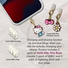 image:imageSonix x Sanrio Dust Plugs  USB C  Lightning Compatible  Sanrio Silicone Character Charging Port Charms 3 Pack  Hello Kitty Cinnamoroll KuromiHello Kitty Pink Bows