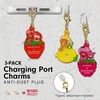 image:imageSonix x Sanrio Dust Plugs  USB C  Lightning Compatible  Sanrio Silicone Character Charging Port Charms 3 Pack  Hello Kitty Cinnamoroll KuromiSanrio x Strawberry Shortcake  Strawberry  Lemon  Raspberry