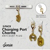 image:imageSonix x Sanrio Dust Plugs  USB C  Lightning Compatible  Sanrio Silicone Character Charging Port Charms 3 Pack  Hello Kitty Cinnamoroll KuromiVintage Cowboy