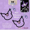 image:imageSonix x Sanrio Phone Bangle Bracelet Silicone Character Wristlet  Detachable Key Ring Bracelet with Tether TabKuromi
