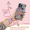 image:imageSonix x Sanrio Phone Bangle Bracelet Silicone Character Wristlet  Detachable Key Ring Bracelet with Tether TabMy Melody