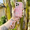image:imageSonix x Sanrio Phone Bangle Bracelet Silicone Character Wristlet  Detachable Key Ring Bracelet with Tether TabMy Melody